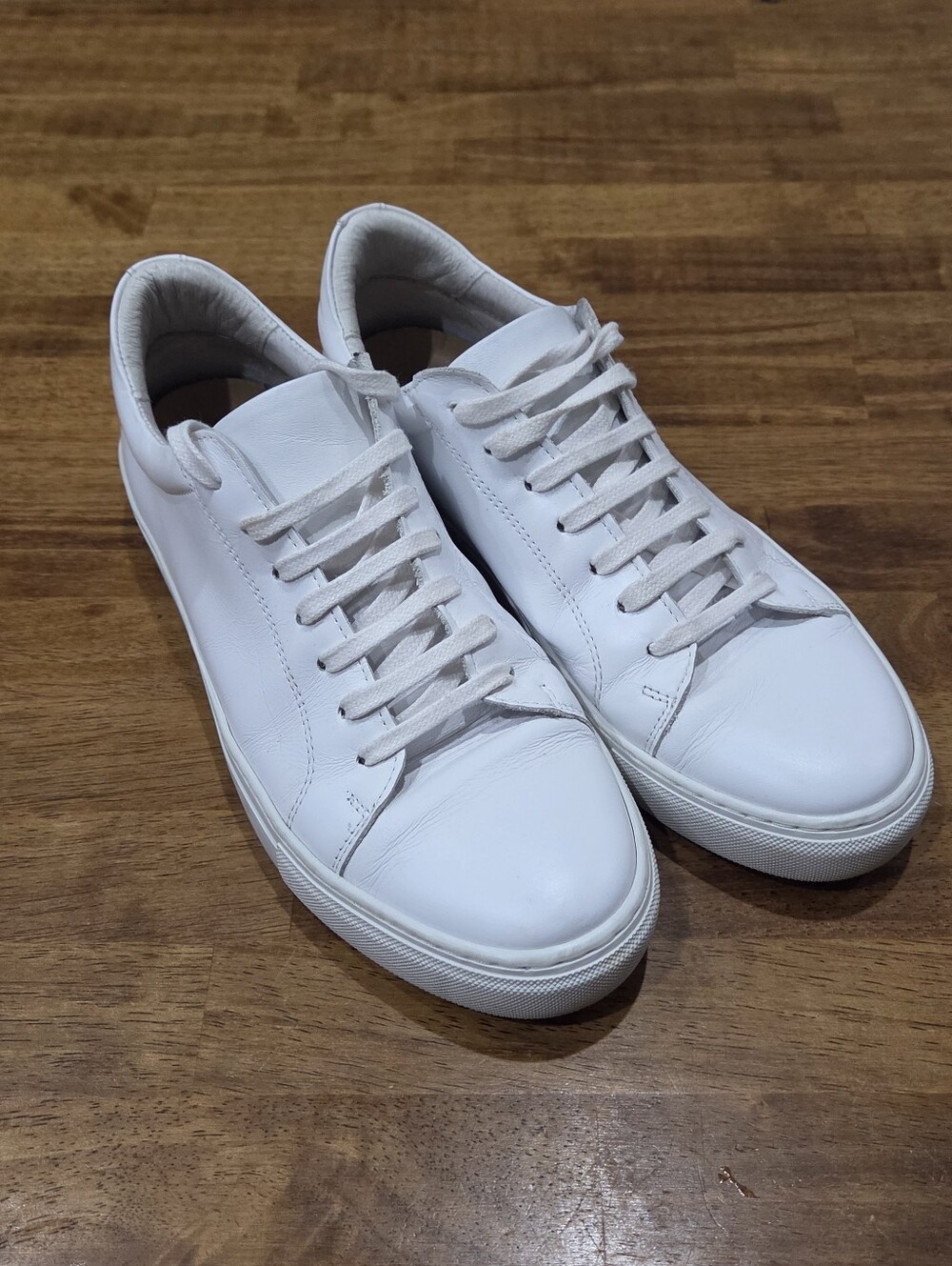 Supply Lab Men's White Leather Sneakers